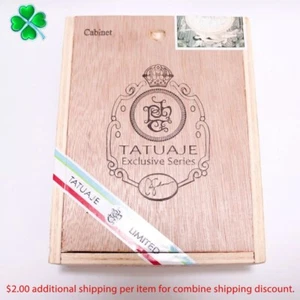 Caja de cigarros de madera vacía Tatuaje Exclusive Series DB 6,75" x 5,25" x 2,25" - Imagen 1 de 9