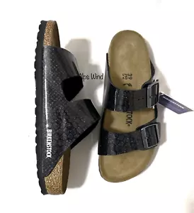Birkenstock Arizona Big Buckle Leather Patent High Shine Sandal SZ.39 NWOB - Picture 1 of 9