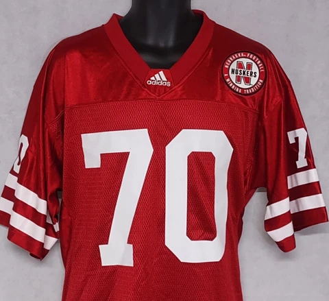 Adidas Nebraska Cornhuskers Anderson Football Jersey Medium 70 Red White Cover