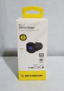 Scosche Revolt - Cargador Coche USB - 12W Nuevo en Caja - Imagen 1 de 2