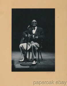 Original Lightnin' Hopkins Photo At 1960 Berkeley Folk Music Festival - Picture 1 of 2