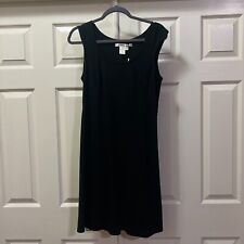 Studio M Petite Women's NWT Sleeveless Black Rayon/Poly Dress Size L