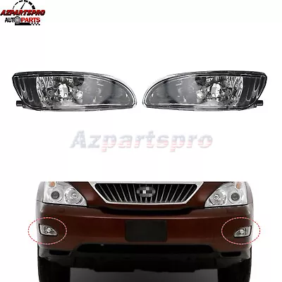 2pcs Front Bumper Fog Light Lamp Clear For Lexus RX330 2004-2006 RX350 2007-2009 - Image 1 of 4