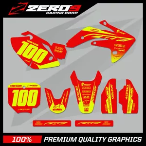 Custom MX Graphics Kit: HONDA CR CRF Motocross Graphics 85 - 150 / BLOCK RED/YEL - Imagen 1 de 6