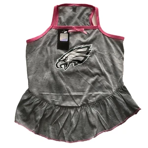 NEU Philadelphia EAGLES Hundekleid, NFL lizenziert von Hunter, rosa grau Größe L - Bild 1 von 7