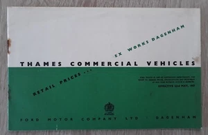 Ford Thames Trader Nutzfahrzeuge Range Preisliste / Prospekt 1957 - Bild 1 von 7