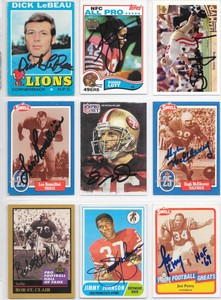 1991 Enor Bob St. Clair Signed Card San Francisco 49ers HOF
