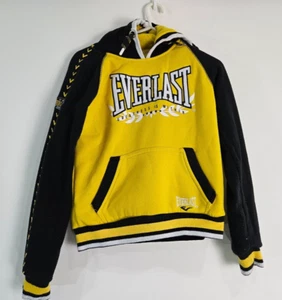BOYS BLACK & YELLOW HOODIE EVERLAST 9-10 YEARS - Picture 1 of 7