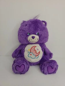 Rare! Care Bear 2006  Sweet Dreams Fluffy Floppy Fuzzy 12" Purple Plush - Picture 1 of 11