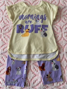 DISNEY INFANT TODDLER CHILD GIRLS PAJAMA SET SZ 4 DISNEY DOGS - Picture 1 of 7