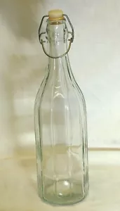 Swing Top Bottiglia in Vetro Trasparente Flip Top per Kombucha - Foto 1 di 3