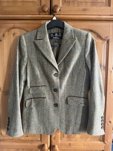 Barbour Original Tartan Tweed Jacket Size 12-14 Excellent Condition - Picture 1 of 5