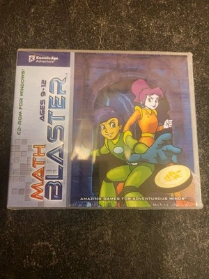 Math Blaster Age 9-12 Amazing Games for Adventurous Minds PC Software New/Sealed - Image 1 of 2