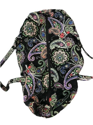 Vera Bradley Large Duffel Bag Tote Black Kiev Paisley - Image 1 of 4