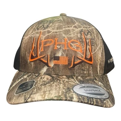 Columbia PHG Realtree Edge Camo Hat Trucker Snapback Cap High Crown Hunting - Image 1 of 4