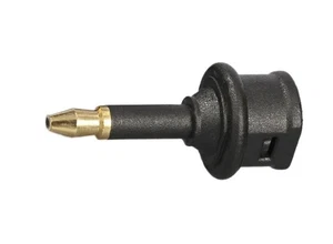 Mini 3.5mm to TosLink Optical Audio Adapter Cable Elbow | Male to Female | Black - Picture 1 of 8