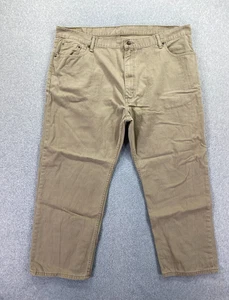 Levis 559 Jeans Mens 46x29 (Fits 43x27) Relaxed Straight 100% Cotton Tan Pants - Picture 1 of 11