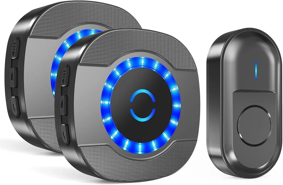 Campanello Senza Fili Da Esterno, Impermeabile per Esterni, 300M Operativo a Gra - Immagine 1 di 4