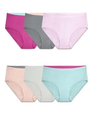 Fruit Of The Loom Women's Moisture-Wicking Underwear 6 Pack Plus Size — 第 1/4 张图片
