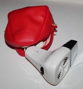 Vintage Morris Struhl Mini Travel Hair Dryer Made in Japan with Red Travel Case - Picture 1 of 4