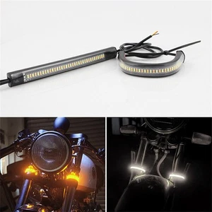 Bande de clignotants LED pour fourche moto pour une s??curit?? et un style am??l - Picture 1 of 12