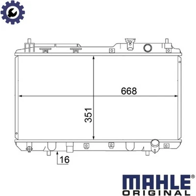 RADIATOR ENGINE COOLING CR 1457 000S FOR HONDA CR-VI B20Z1 2.0L B20B 2.0L 4cyl - Image 1 of 4