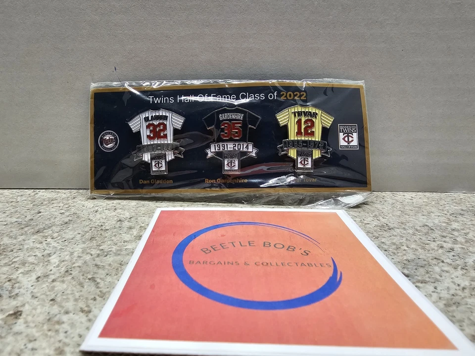 Gladden Gardenhire Tovar Minnesota Twins MLB 2022 Twins HOF Pins/Buttons NIP - Image 1 of 4