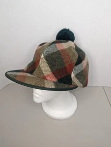 Vintage United Hatters Millinary Scotch Cap Storm Ohrenklappen kariert Wollmischung L - Bild 1 von 6