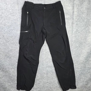 Pantalones Marmot Para Hombre Grandes Negros Softshell Senderismo Bolsillos con Cremallera Puños Elásticos Trail - Imagen 1 de 12
