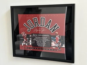 Michael Jordan Signed Career Achievments Lithograph Upper Deck UDA COA 19x22 - Picture 1 of 7