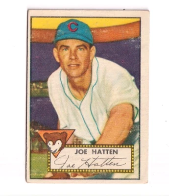 1952 Topps Baseball Card #194 Joe Hatten Redding CA Nice!  see scan - Image 1 of 2