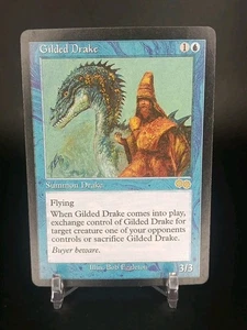 Custom Game Card-Gilded Drake-Urza's Saga-MP Condition - Picture 1 of 2