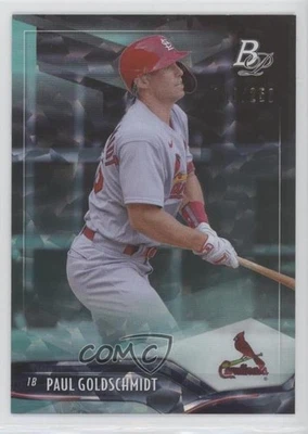2021 Bowman Platinum Aqua Ice Foilboard /250 Paul Goldschmidt #38 - Image 1 of 2