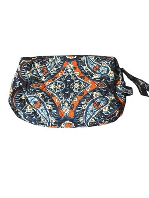 Estuche de Maquillaje Vera Bradley Rubor y Pincel (Marrakech con Forro Azul Sólido) Nuevo sin Etiquetas Foto 1 de 4