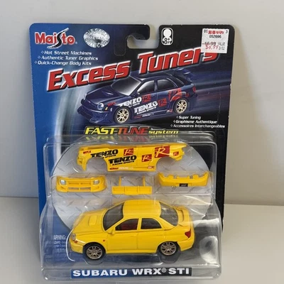 Sintonizadores de exceso Maisto Subaru WRX STi 1/43 amarillo JDM 90s Y2K Foto 1 de 4
