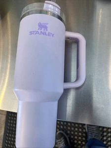 Stanley Travel Tumbler Water Bottle Quencher 40 oz Lavender With Straw & Handle - Picture 1 of 10
