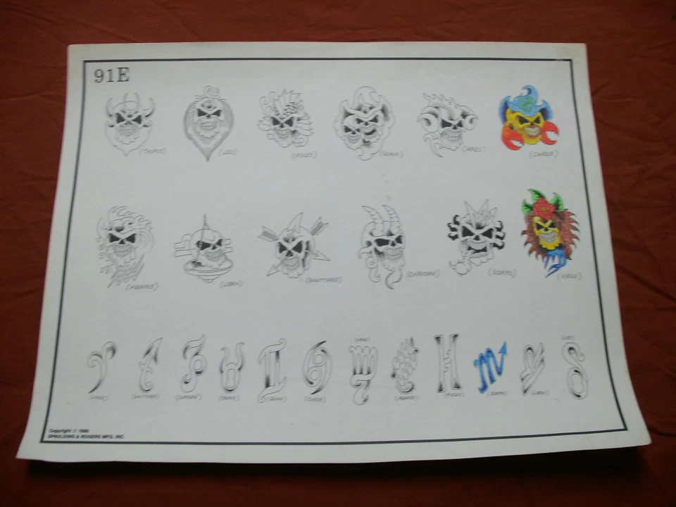 Spaulding & Rogers 1986 arte flash calaveras del zodiaco página 91E Foto 1 de 1