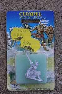 CITADEL VINTAGE SKELETON WARRIOR #c, BLISTER C17 - Picture 1 of 1