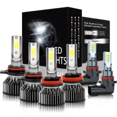 For Dodge ram 1500 2500 3500 2013-2015 LED Headlight + Fog Light Bulbs Combo - Image 1 of 4