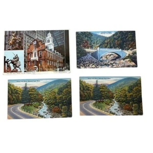 4 postcards Boston, Massachusetts old state house 1980’s Tichemore Ephemera - Picture 1 of 7