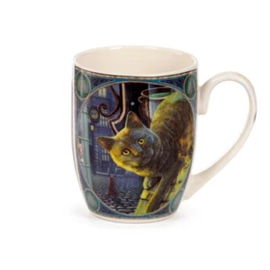 LISA PARKER RUSTY CAULDRON CAT PORCELAIN TEA COFFEE MUG - Picture 1 of 3