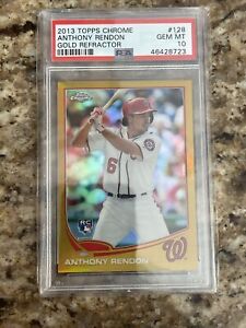 2013 Topps Chrome Anthony Rendon Gold Refractor Rookie PSA 10