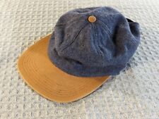 Only NY Hat Adult One Size Adjustable Strapback Blue Woolrich Fabric USA Made
