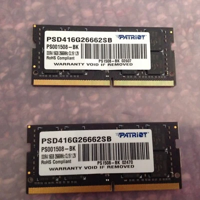 Patriot DM4 Signature Series 32GB (2X16GB) 2666MHz CL19 SODIMM Memory Module - Image 1 of 2