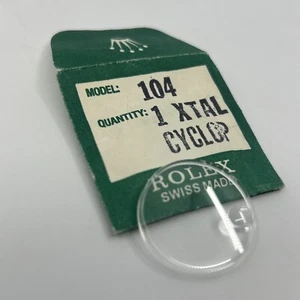 Vintage Rolex Crystal #104 for Misc. Rolex Midsize Datejust Models! NOS! - Picture 1 of 7
