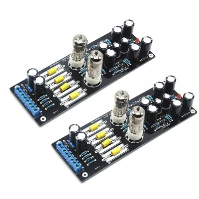 2pcs 6J1 Valvola Preamplificatore Tube Audio Fai da Te Preamplificatore Kit Scheda Assemblata - Immagine 1 di 4