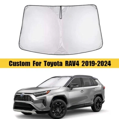 Cubierta de bloque UV para parabrisas de coche Toyota RAV4 2019-2024 tamaño personalizado Foto 1 de 4