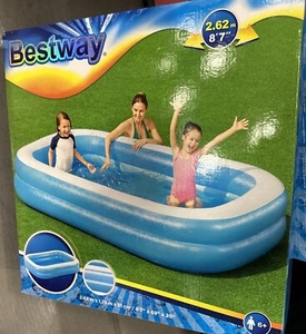 Piscina gonfiabile rettangolare per famiglie Bestway BW54005 nuova - Foto 1 di 4
