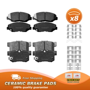 Front & Rear Ceramic Brake Pads for 2003 2004 2005 2006 2007 Honda Accord 2.4L - Picture 1 of 5