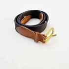 Coach Canvas Leather Accent Belt Brass Buckles 38” 